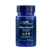 Life Extension, MacuGuard, Ocular Support with Saffron, 60 Softgels front packaging view