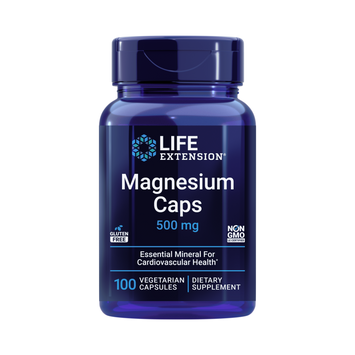 Life Extension, Magnesium Caps - 500 Mg 100 Veg Caps front packaging view
