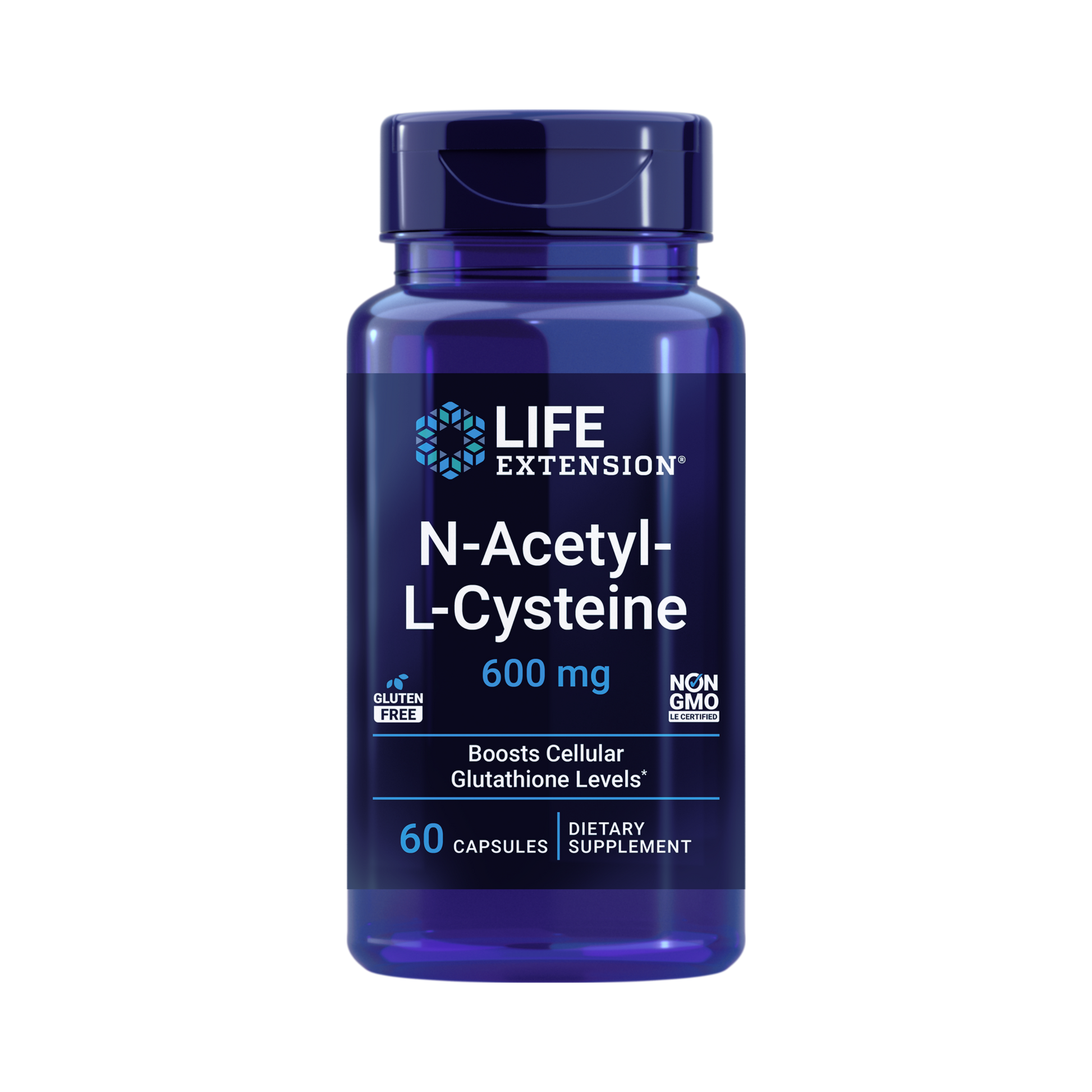 Life Extension, N-Acetyl-L-Cysteine (NAC) front packaging view