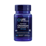 Life Extension, Optimized Chromium with Crominex 3+ front packaging view