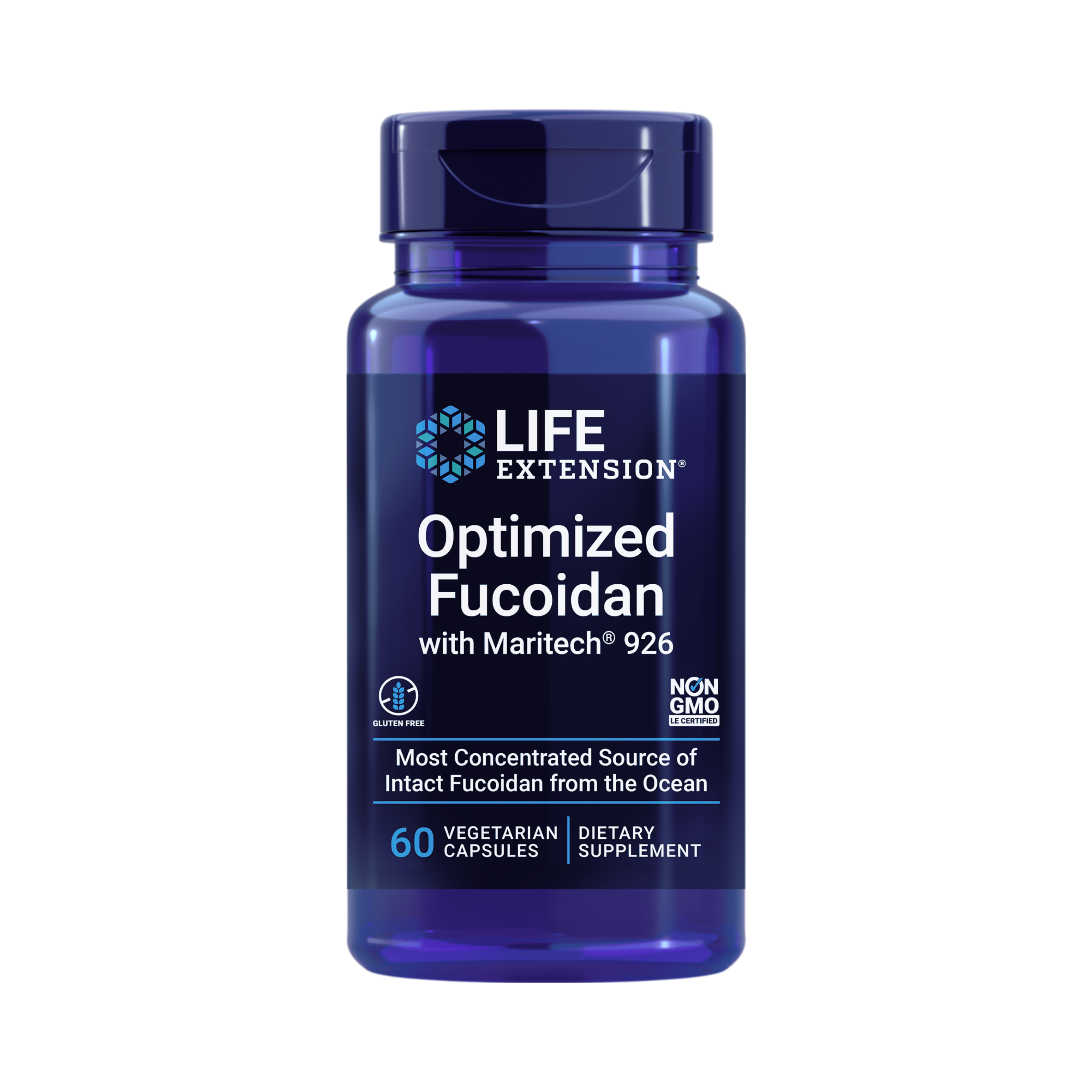 Life Extension, Optimized Fucoidan with Maritech 926 front packaging view