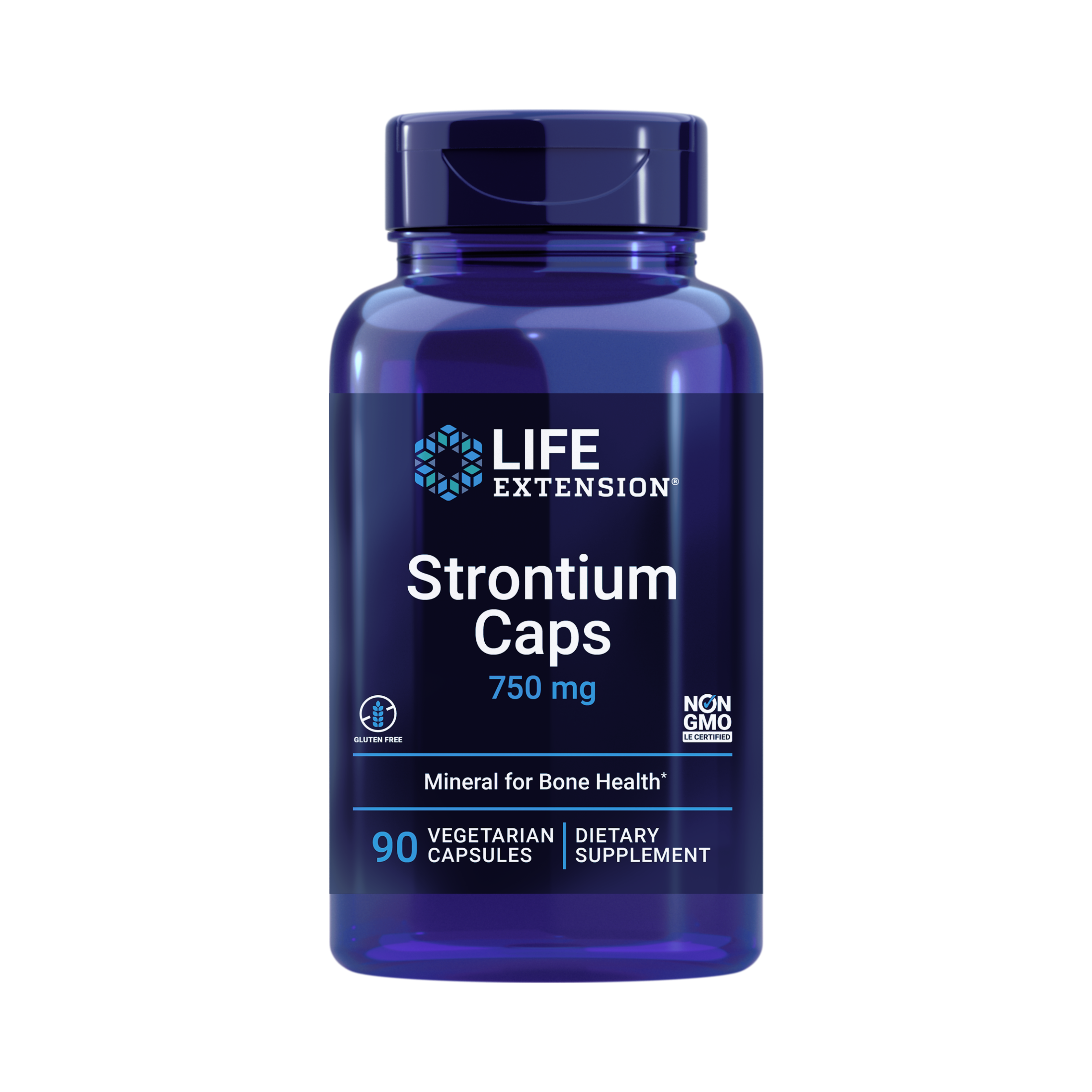 Life Extension, Strontium Caps front packaging view