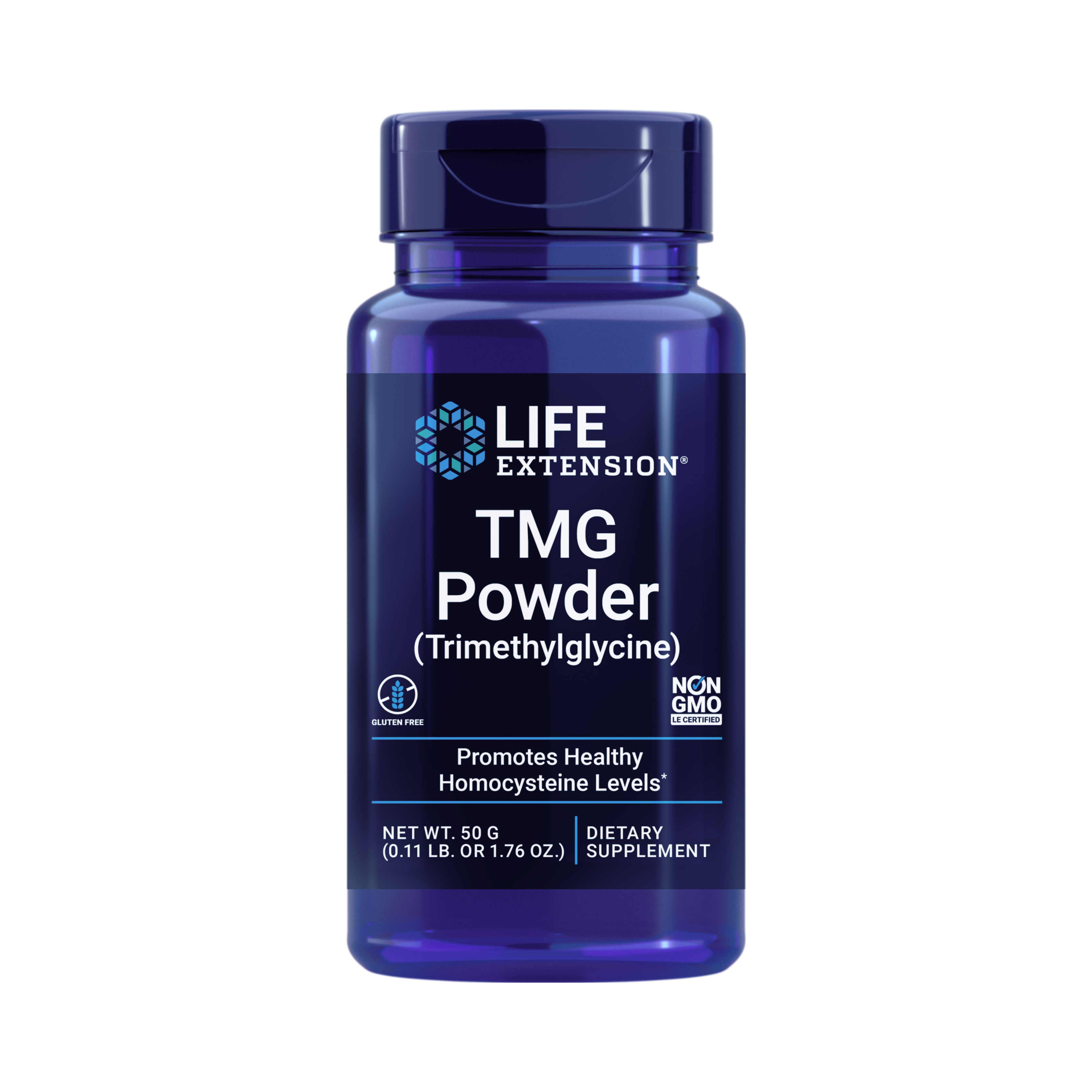 Life Extension, TMG Powder front packaging view