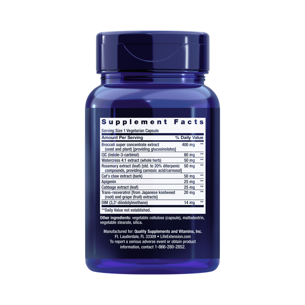 Life Extension, Triple Action Cruciferous Vegetable Extract and Resveratrol