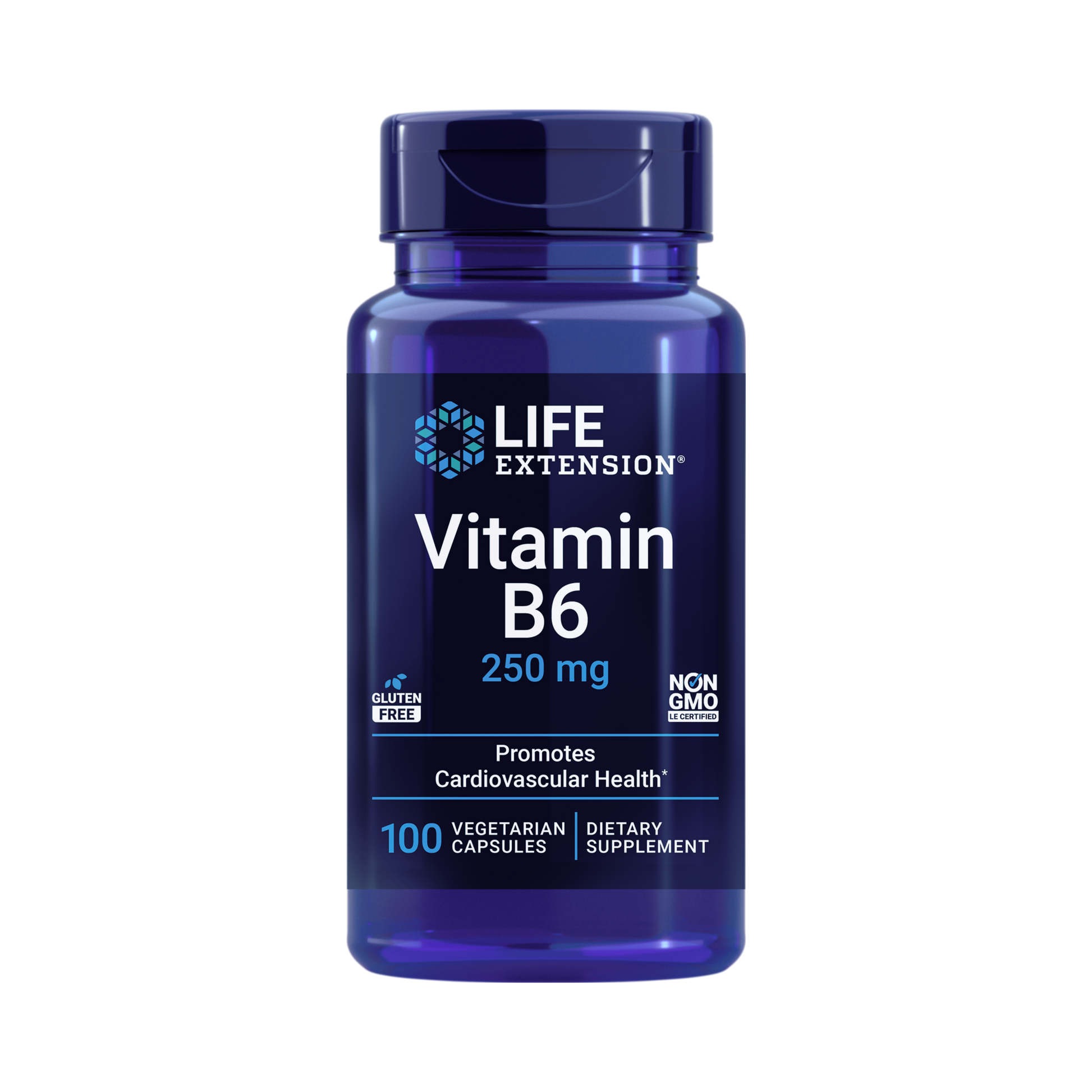 Life Extension, Vitamin B6 front packaging view