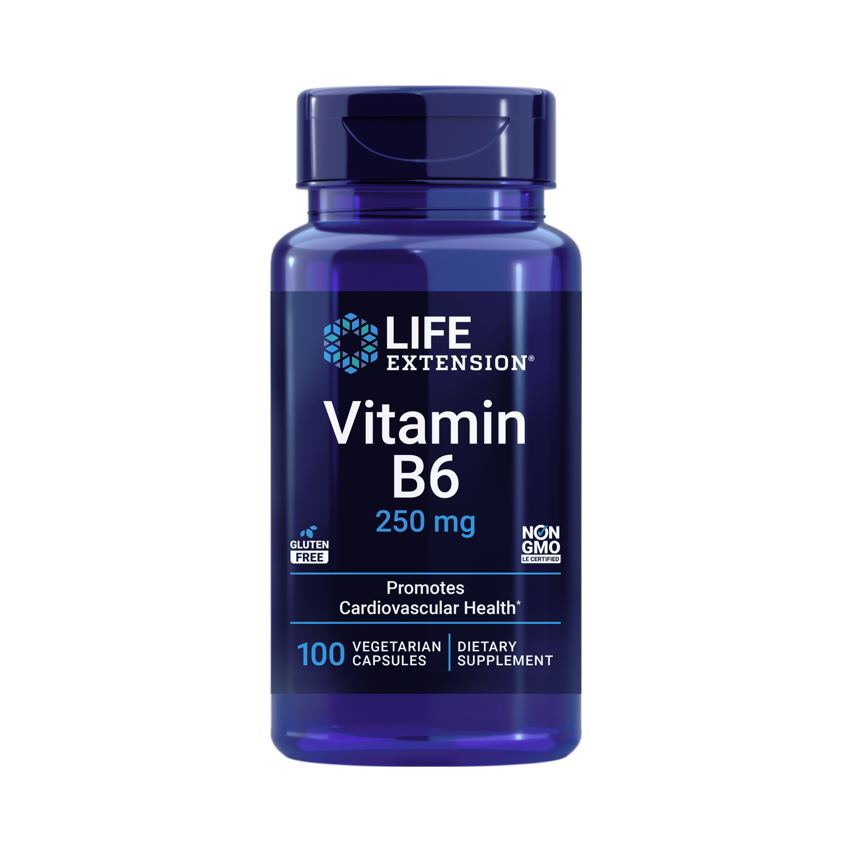 Life Extension, Vitamin B6 front packaging view