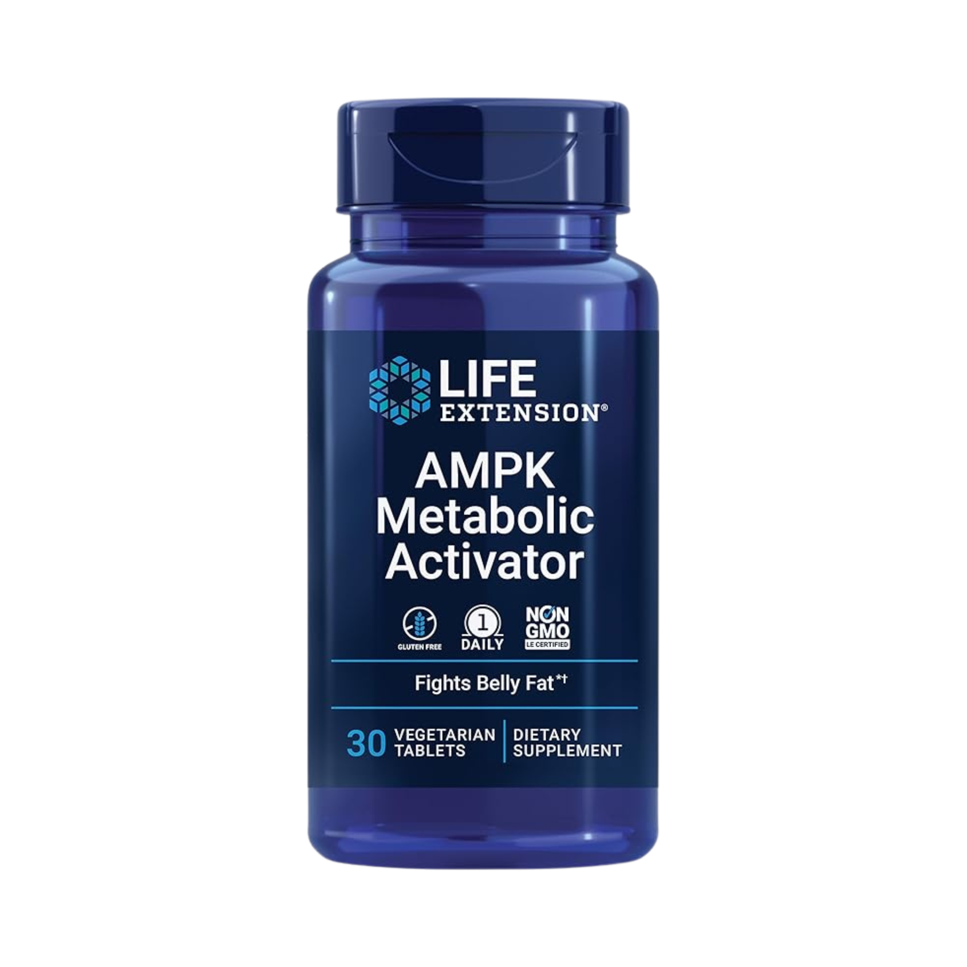 Life Extension, AMPK Metabolic Activator, 30 Vegetarian Tablets front packaging view