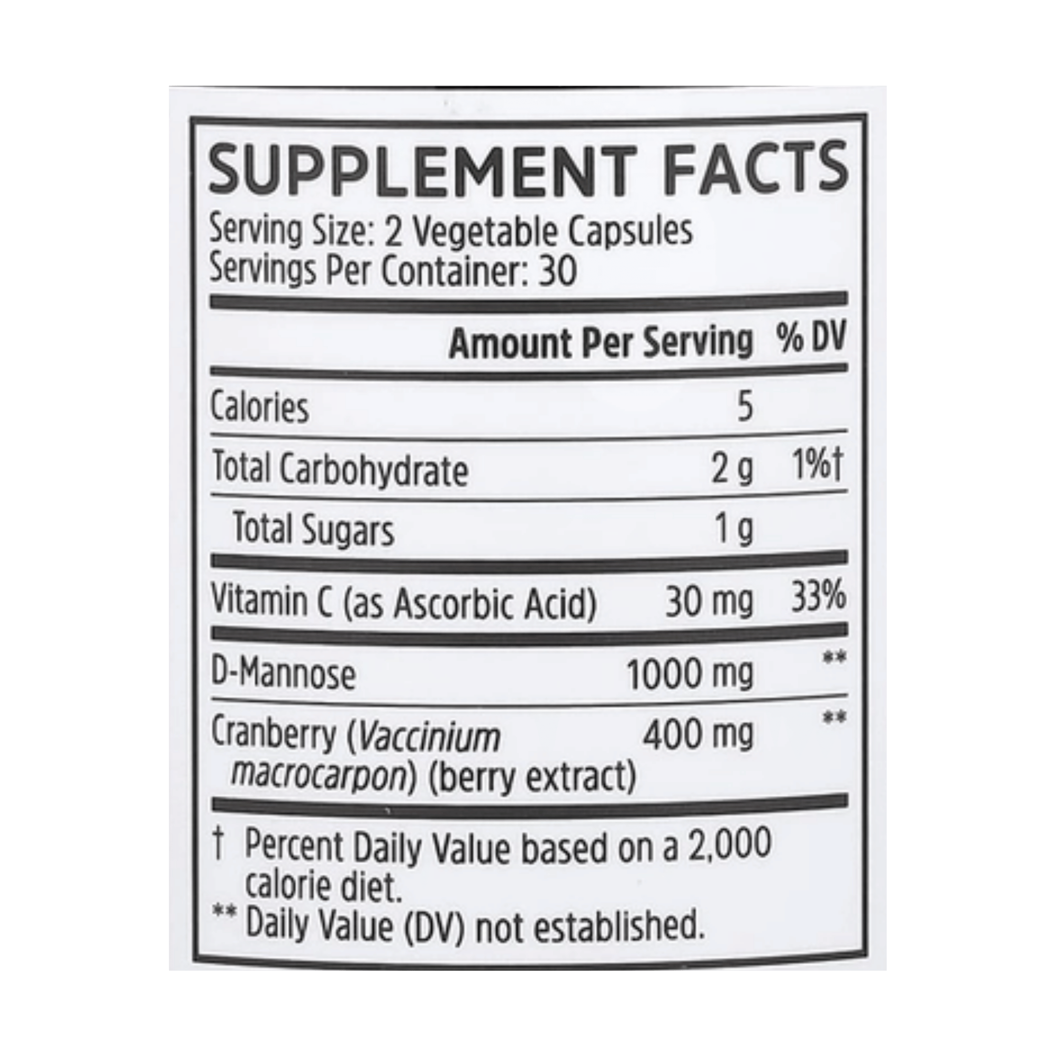 Zhou Nutrition, Cran-Defense™, 60 Veggie Capsules supplement facts label showing ingredients, vitamins, minerals, and serving information