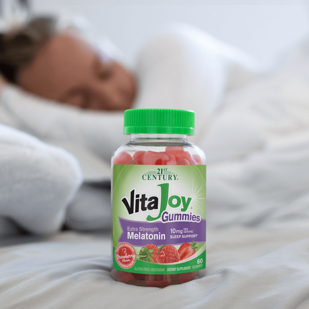 21st Century, VitaJoy Melatonin Gummies, Strawberry, 60 Gummies lifestyle image