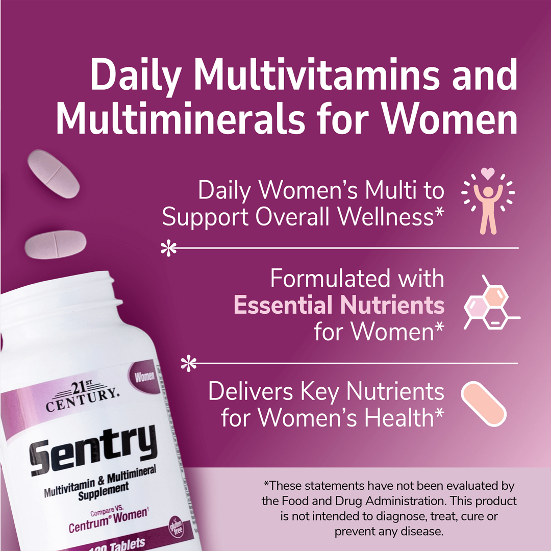 21st Century, Sentry Women, Multivitamin & Multimineral Supplement, 120 Tablets lifestyle image