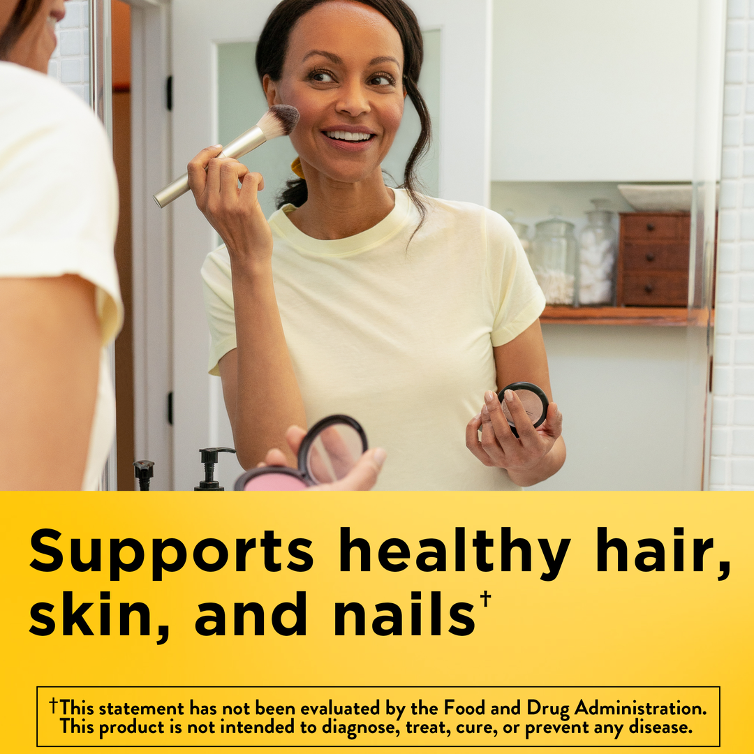 Nature Made, Hair Skin and Nails with Biotin, 2500 mcg, 90 Gummies lifestyle image