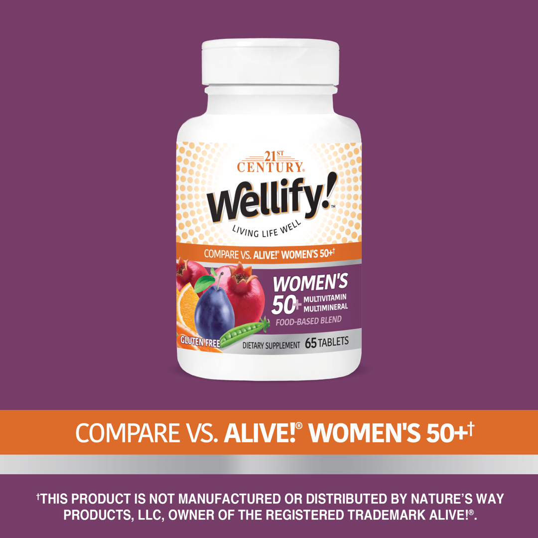 21st Century, Wellify! Women's 50+ Multivitamin Multimineral, 65 Tablets lifestyle image