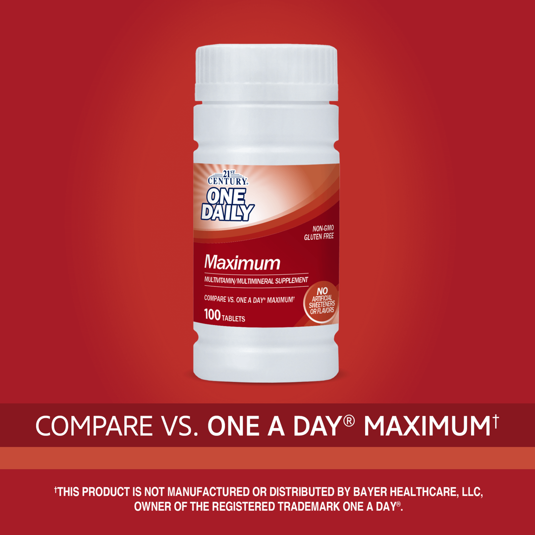 21st Century, One Daily, Maximum, 100 Tablets lifestyle image