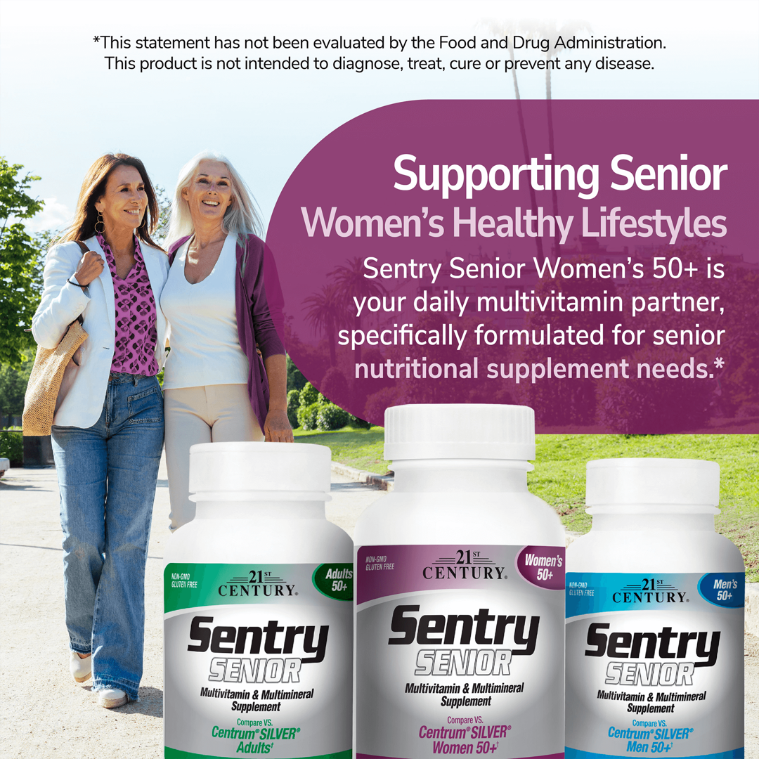 21st Century, Sentry Senior, Women's 50+, Multivitamin & Multimineral Supplement, 100 Tablets lifestyle image