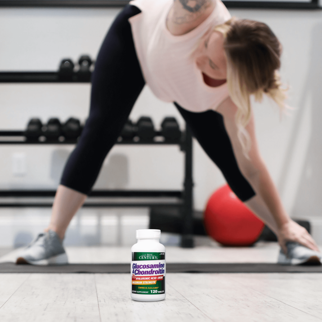 21st Century, Glucosamine & Chondroitin Plus Hyaluronic Acid + MSM, 120 Tablets lifestyle image