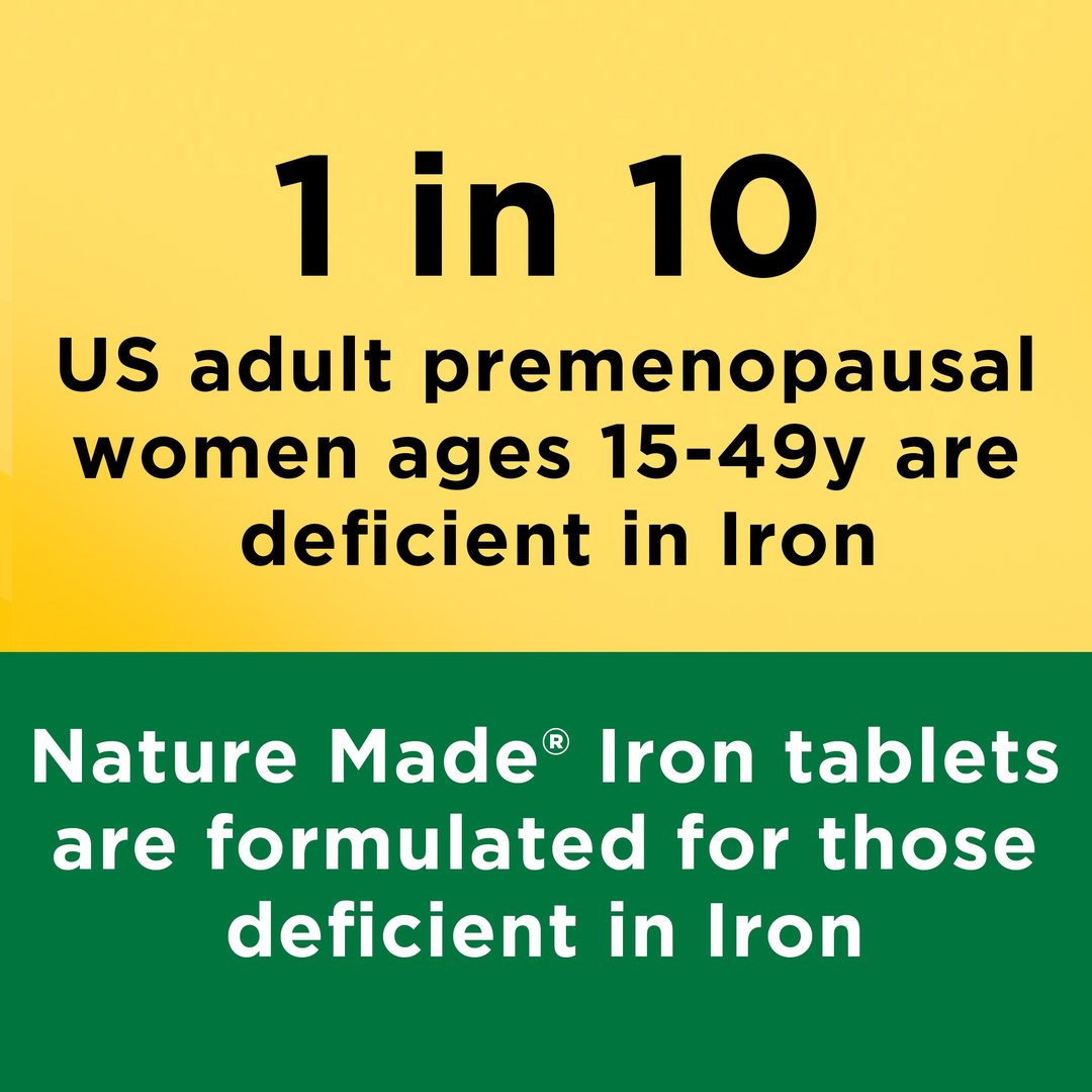Nature Made, Iron, 65 mg, 180 Tablets lifestyle image