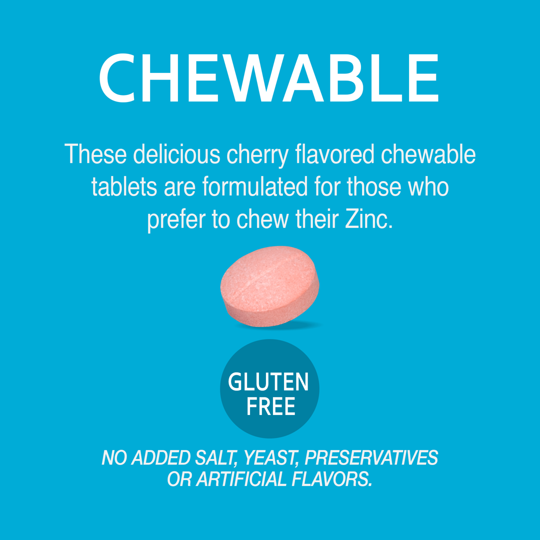 21st Century, Zinc Plus Vitamins C & B-6, Chewable, Cherry Flavor, 90 Tablets lifestyle image