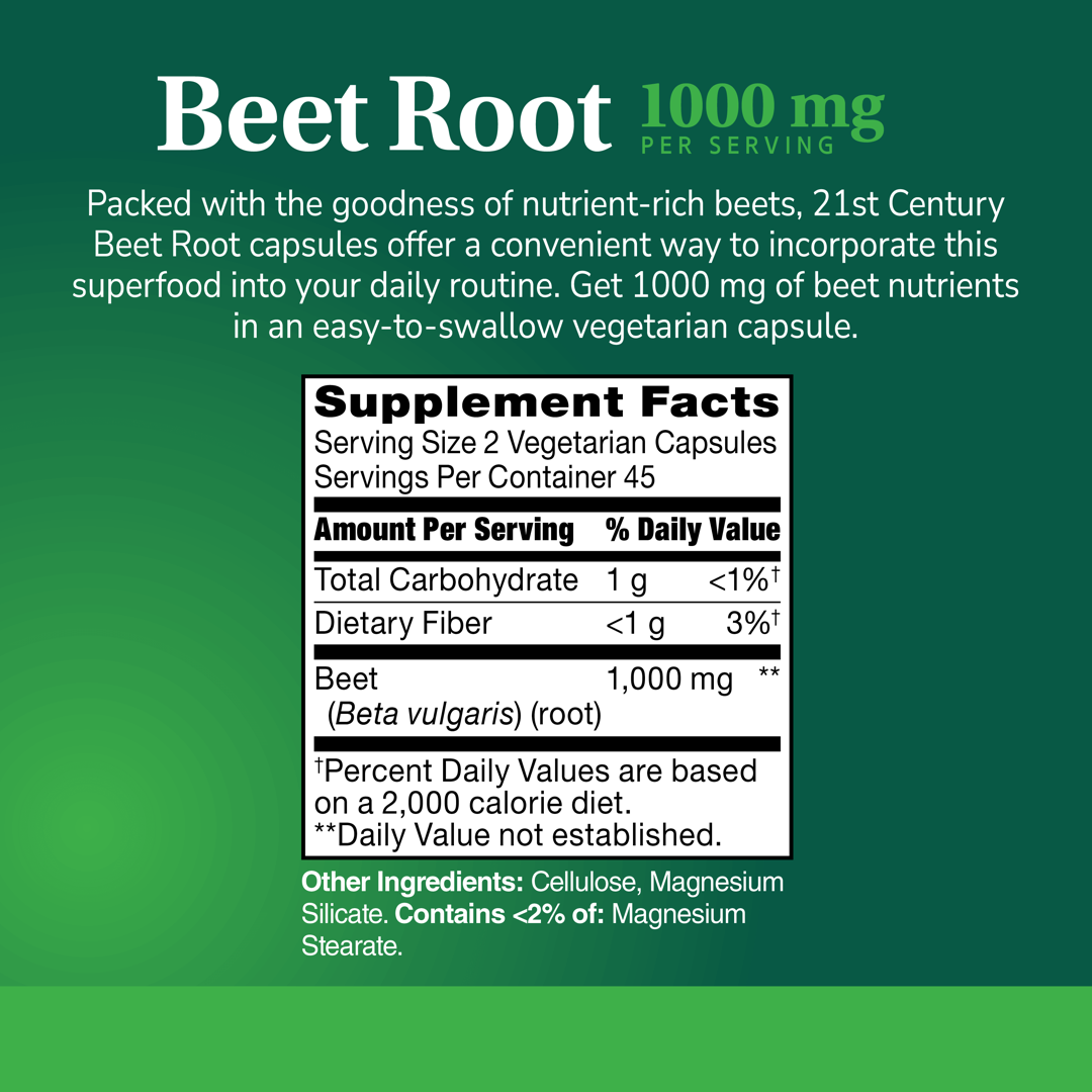 21st Century, Beet Root, 90 Capsules lifestyle image
