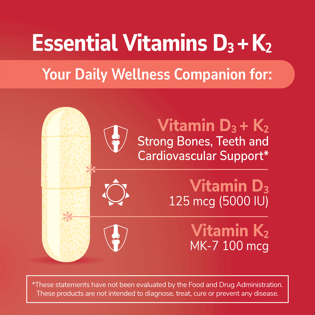 21st Century, D3 + K2, 120 Capsules lifestyle image