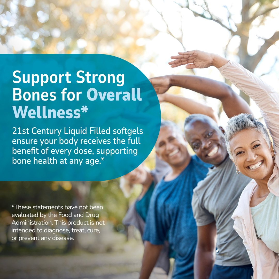 21st Century, Liquid Filled Calcium Plus D3, 90 Rapid Release Softgels lifestyle image