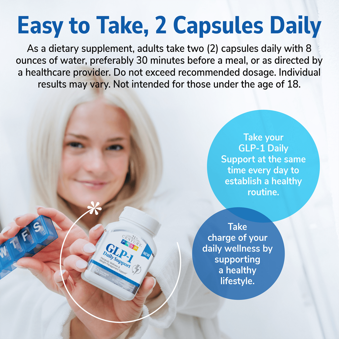 21st Century, GLP-1, 60 Vegetarian Capsules lifestyle image