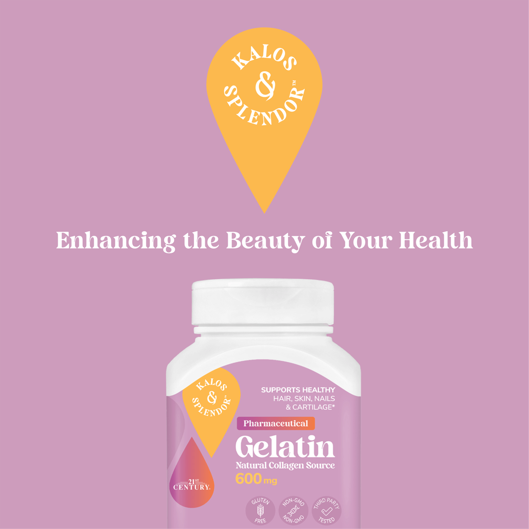 21st Century, Gelatin, 600 mg, 100 Capsules lifestyle image