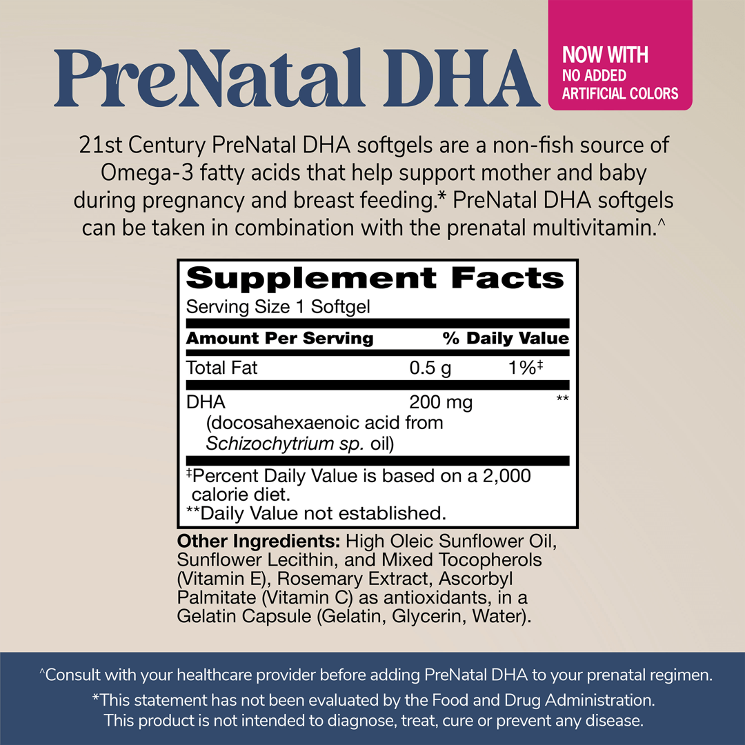 21st Century, PreNatal DHA, 30 Softgels lifestyle image
