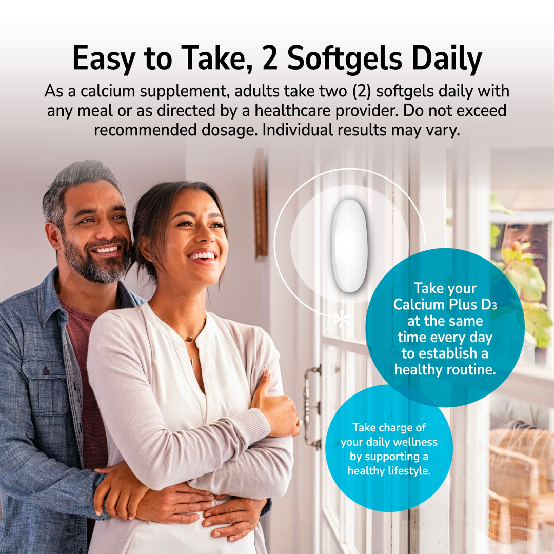 21st Century, Liquid Filled Calcium Plus D3, 90 Rapid Release Softgels lifestyle image