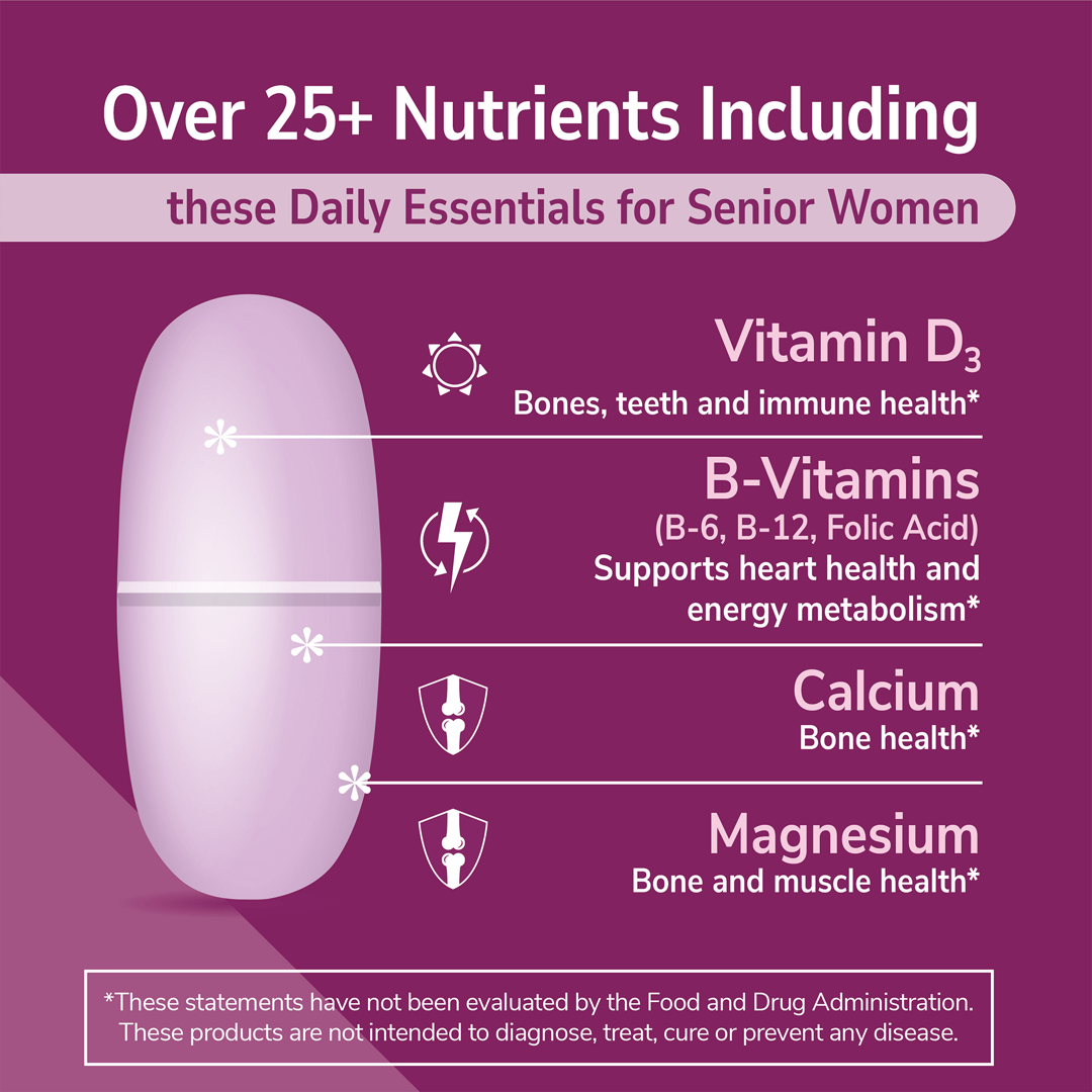 21st Century, Sentry Senior, Women's 50+, Multivitamin & Multimineral Supplement, 100 Tablets lifestyle image