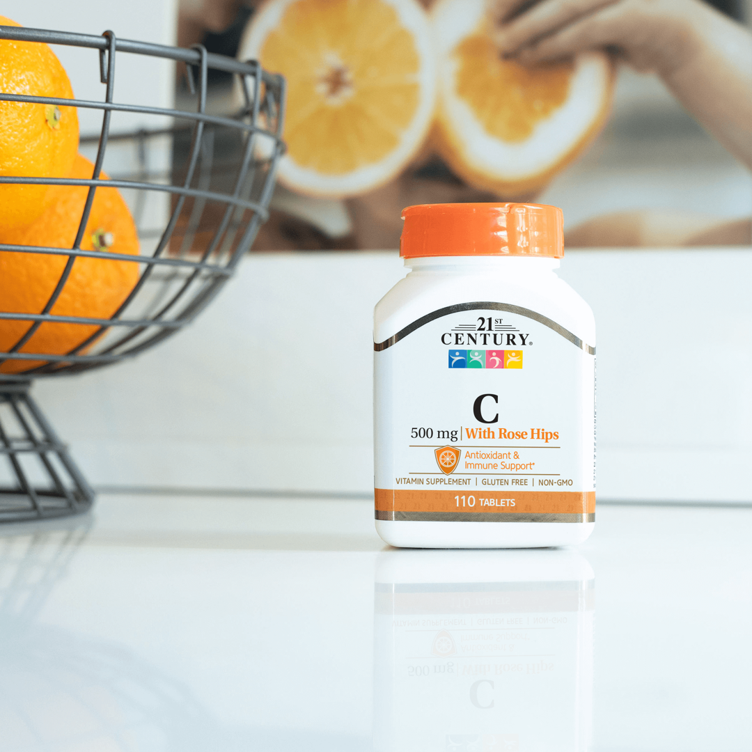 21st Century, Vitamin C with Rose Hips, 500 mg, 110 Tablets lifestyle image