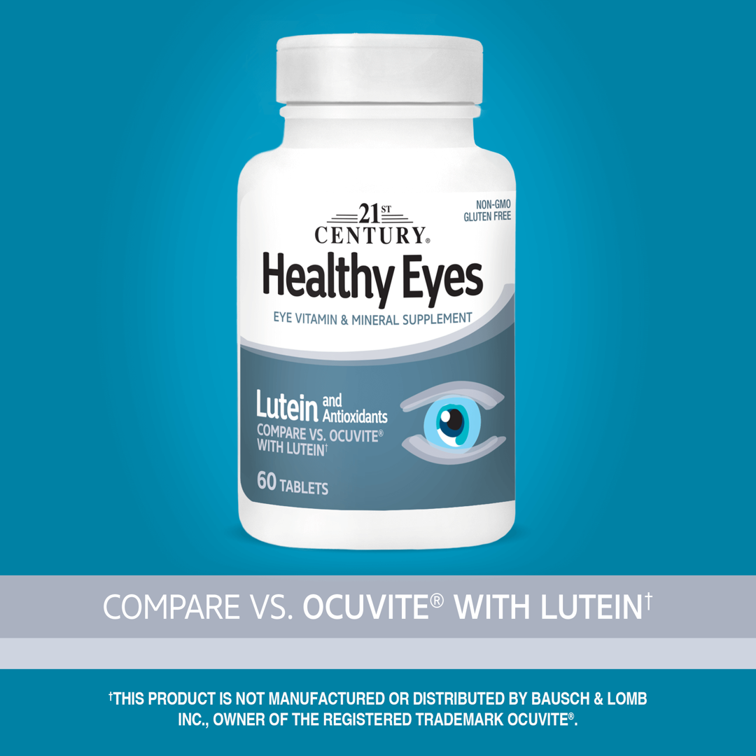 21st Century, Healthy Eyes, Lutein and Antioxidants, 60 Tablets lifestyle image