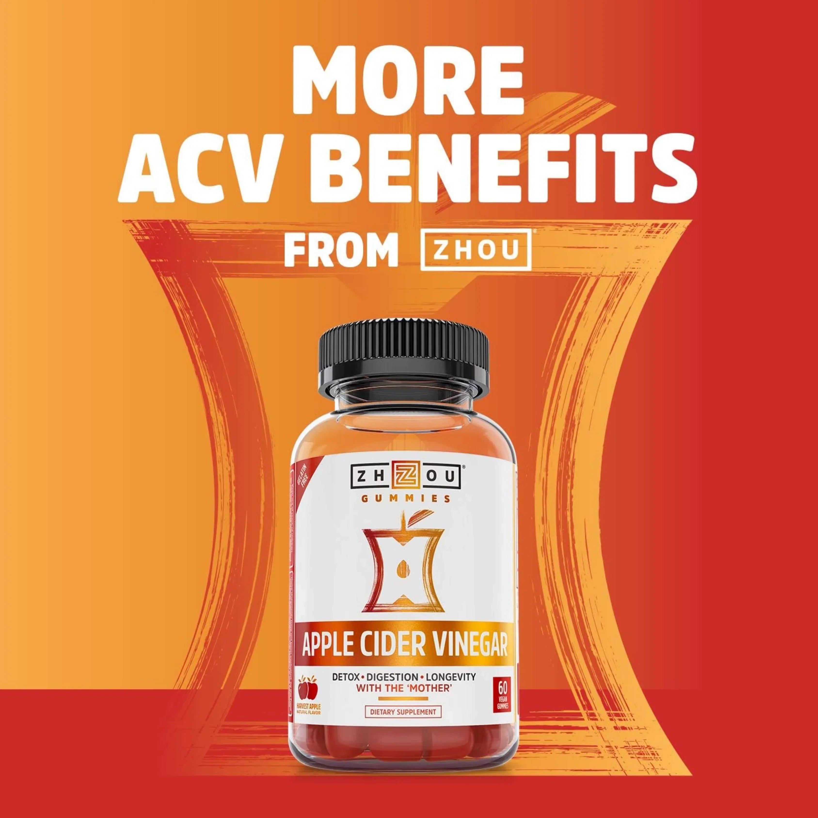 Zhou Nutrition, Cider Detox, 60 Veggie Capsules packaging side view