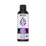 Zhou Nutrition, Organic Black Seed Oil, 8 fl oz (240 ml) front packaging view