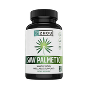 Zhou Nutrition, Saw Palmetto, 100 Veggie Capsules front packaging view